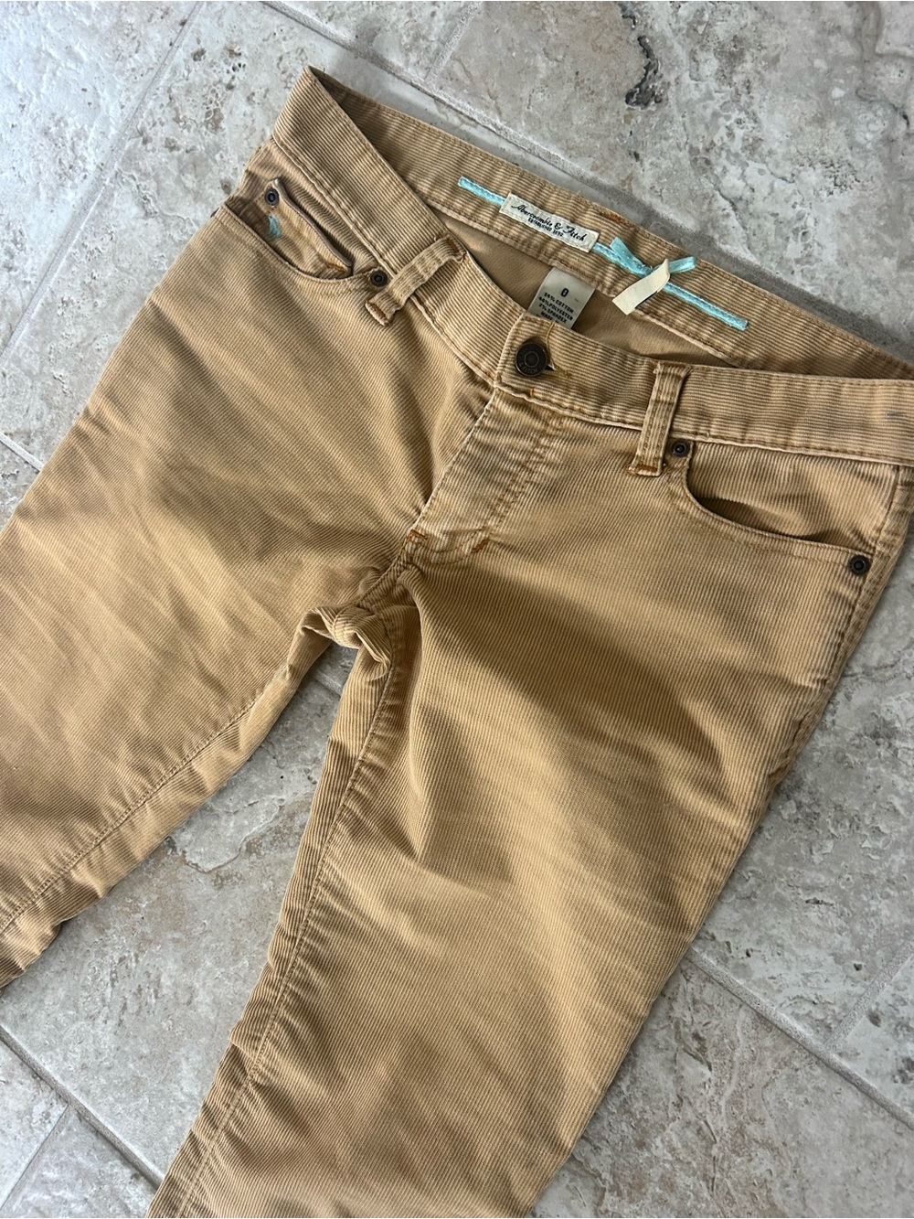 Y2K vintage extreme low rise flare leg corduroys size 0